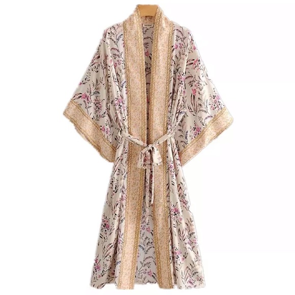 Tops - SOLD OUT Spring Meadows Bohemian Kimono Coverup Robe